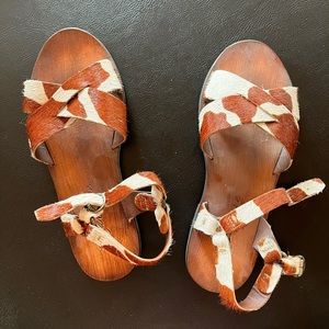 Matisse cow sandals